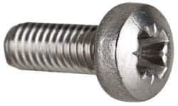 Value Collection - M3x0.50 Metric Coarse, 8mm Length Under Head Pozidriv Drive Machine Screw - Pan Head, Grade 18-8 & A2 Stainless Steel, Uncoated, Without Washer - Exact Tool & Supply