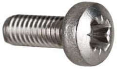 Value Collection - M3x0.50 Metric Coarse, 8mm Length Under Head Pozidriv Drive Machine Screw - Pan Head, Grade 18-8 & A2 Stainless Steel, Uncoated, Without Washer - Exact Tool & Supply