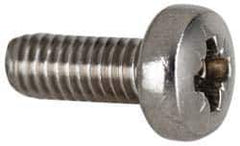 Value Collection - M3x0.50 Metric Coarse, 6mm OAL Pozidriv Drive Machine Screw - Flat Head, Grade 18-8 & A2 Stainless Steel, Uncoated, Without Washer - Exact Tool & Supply
