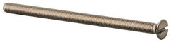 Value Collection - M3x0.50 Metric Coarse, 50mm OAL Slotted Drive Machine Screw - Flat Head, Grade 316 & A4 Stainless Steel, Uncoated, Without Washer - Exact Tool & Supply