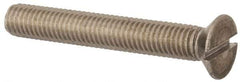 Value Collection - M8x1.25, 55mm OAL Slotted Drive Machine Screw - Flat Head, Grade 316 & A4 Stainless Steel, Uncoated, Without Washer - Exact Tool & Supply