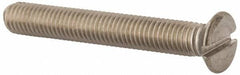 Value Collection - M8x1.25 Metric Coarse, 60mm OAL Slotted Drive Machine Screw - Flat Head, Grade 316 & A4 Stainless Steel, Uncoated, Without Washer - Exact Tool & Supply