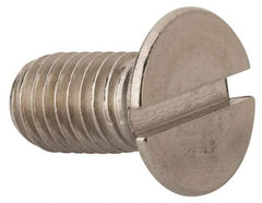 Value Collection - M10x1.50 Metric Coarse, 20mm OAL Slotted Drive Machine Screw - Flat Head, Grade 316 & A4 Stainless Steel, Uncoated, Without Washer - Exact Tool & Supply