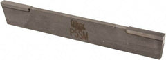 Made in USA - 3/16 Inch Wide x 11/16 Inch High x 5 Inch Long, Parallel Blade, Cutoff Blade - Micrograin Grade, Bright Finish - Exact Tool & Supply