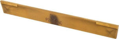 Made in USA - 5/64 Inch Wide x 1/2 Inch High x 4-1/2 Inch Long, Parallel Blade, Cutoff Blade - Micrograin Grade, TiN Coated - Exact Tool & Supply