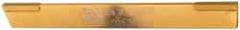 Made in USA - 1/8 Inch Wide x 1/2 Inch High x 4-1/2 Inch Long, Parallel Blade, Cutoff Blade - Micrograin Grade, TiN Coated - Exact Tool & Supply