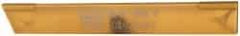 Made in USA - 3/32 Inch Wide x 11/16 Inch High x 5 Inch Long, Parallel Blade, Cutoff Blade - Micrograin Grade, TiN Coated - Exact Tool & Supply