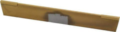Made in USA - 1/8 Inch Wide x 11/16 Inch High x 5 Inch Long, Parallel Blade, Cutoff Blade - Micrograin Grade, TiN Coated - Exact Tool & Supply