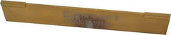 Made in USA - 5/32 Inch Wide x 11/16 Inch High x 5 Inch Long, Parallel Blade, Cutoff Blade - Micrograin Grade, TiN Coated - Exact Tool & Supply