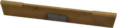 Made in USA - 3/16 Inch Wide x 11/16 Inch High x 5 Inch Long, Parallel Blade, Cutoff Blade - Micrograin Grade, TiN Coated - Exact Tool & Supply