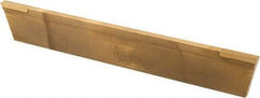 Made in USA - 5/32 Inch Wide x 7/8 Inch High x 6 Inch Long, Parallel Blade, Cutoff Blade - Micrograin Grade, TiN Coated - Exact Tool & Supply
