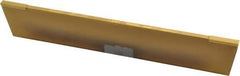 Made in USA - 5/32 Inch Wide x 1-1/8 Inch High x 6-1/2 Inch Long, Parallel Blade, Cutoff Blade - Micrograin Grade, TiN Coated - Exact Tool & Supply