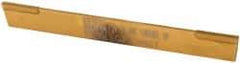 Empire - 3/32 Inch Wide x 1/2 Inch High x 4-1/2 Inch Long, Parallel Blade, Cutoff Blade - C6 Grade, TiN Coated - Exact Tool & Supply
