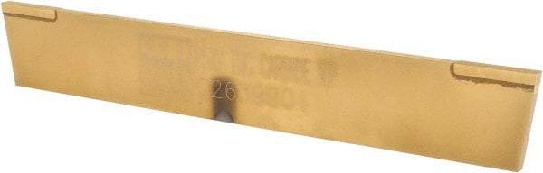Empire - 1/8 Inch Wide x 7/8 Inch High x 6 Inch Long, Parallel Blade, Cutoff Blade - C6 Grade, TiN Coated - Exact Tool & Supply