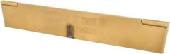 Empire - 1/8 Inch Wide x 7/8 Inch High x 6 Inch Long, Parallel Blade, Cutoff Blade - C6 Grade, TiN Coated - Exact Tool & Supply