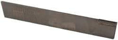Made in USA - 1/8 Inch Wide x 11/16 Inch High x 5 Inch Long, Parallel Blade, Cutoff Blade - C2 Grade, Bright Finish - Exact Tool & Supply