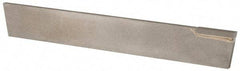 Made in USA - 5/32 Inch Wide x 11/16 Inch High x 5 Inch Long, Parallel Blade, Cutoff Blade - C6 Grade, Bright Finish - Exact Tool & Supply