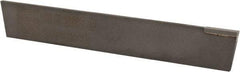 Made in USA - 5/32 Inch Wide x 7/8 Inch High x 6 Inch Long, Parallel Blade, Cutoff Blade - C6 Grade, Bright Finish - Exact Tool & Supply