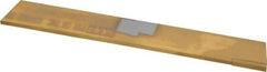 Made in USA - 1/8 Inch Wide x 7/8 Inch High x 6 Inch Long, Tapered Blade, Cutoff Blade - C6 Grade, TiN Coated - Exact Tool & Supply