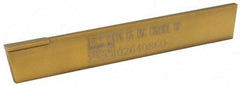 Made in USA - 1/4 Inch Wide x 7/8 Inch High x 6 Inch Long, Tapered Blade, Cutoff Blade - C6 Grade, TiN Coated - Exact Tool & Supply