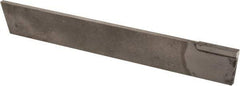 Made in USA - 1/8 Inch Wide x 11/16 Inch High x 4-5/16 Inch Long, Tapered Blade, Cutoff Blade - C2 Grade, Bright Finish - Exact Tool & Supply