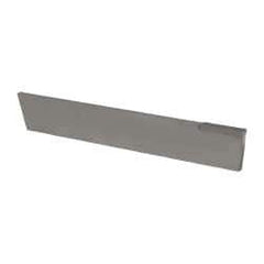 Made in USA - 3/16 Inch Wide x 7/8 Inch High x 6 Inch Long, Tapered Blade, Cutoff Blade - C6 Grade, Bright Finish - Exact Tool & Supply