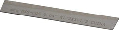 Interstate - 0.04 Inch Wide x 1/2 Inch High x 3-1/2 Inch Long, Parallel Blade, Cutoff Blade - M35 Grade, Bright Finish - Exact Tool & Supply