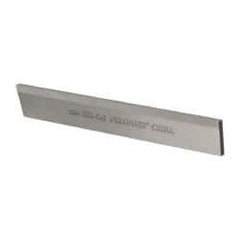 Interstate - 1/8 Inch Wide x 11/16 Inch High x 5 Inch Long, Parallel Blade, Cutoff Blade - M35 Grade, Bright Finish - Exact Tool & Supply