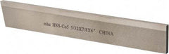Interstate - 5/32 Inch Wide x 7/8 Inch High x 6 Inch Long, Parallel Blade, Cutoff Blade - M35 Grade, Bright Finish - Exact Tool & Supply