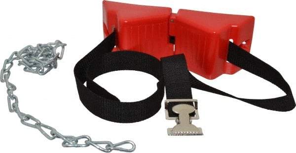 Made in USA - 9" Long x 4" Wide x 5" High, Gas Molded Poly Cylinder Bracket - Fits 4, 5, 6, 7, 8, 9, 10, 11, 12, 13, 14" Diameter Cylinders - Exact Tool & Supply