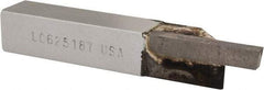 Accupro - 5/8 x 5/8" Shank, Cutoff & Grooving Single Point Tool Bit - LC-625187, Grade Micrograin - Exact Tool & Supply