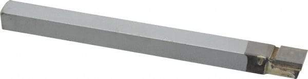 Accupro - 7/16 x 7/16" Shank, Square Nose Single Point Tool Bit - C-437, Grade Micrograin - Exact Tool & Supply