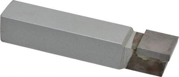 Accupro - 3/4 x 3/4" Shank, Square Nose Single Point Tool Bit - C-750, Grade Micrograin - Exact Tool & Supply