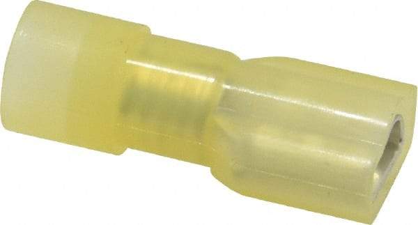 Ideal - 12 to 10 AWG, Vinyl, Fully Insulated, Female Wire Disconnect - 1/4 Inch Wide Tab, Yellow, cUL Listed, RoHS Compliant, UL Listed 774A - Exact Tool & Supply
