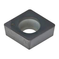 Kennametal - CCGW32.52 S0415M Grade KB5625 PCBN Turning Insert - TiAlN Finish, 80° Diamond, 3/8" Inscr Circle, 5/32" Thick, 1/32" Corner Radius - Exact Tool & Supply