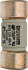 Ferraz Shawmut - 150 VAC/VDC, 45 Amp, Fast-Acting Semiconductor/High Speed Fuse - Clip Mount, 50.8mm OAL, 100 at AC, 50 at DC kA Rating, 13/16" Diam - Exact Tool & Supply