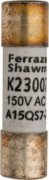 Ferraz Shawmut - 150 VAC/VDC, 7 Amp, Fast-Acting Semiconductor/High Speed Fuse - Clip Mount, 1-1/2" OAL, 100 at AC, 50 at DC kA Rating, 13/32" Diam - Exact Tool & Supply