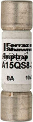 Ferraz Shawmut - 150 VAC/VDC, 8 Amp, Fast-Acting Semiconductor/High Speed Fuse - Clip Mount, 1-1/2" OAL, 100 at AC, 50 at DC kA Rating, 13/32" Diam - Exact Tool & Supply