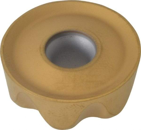 Kennametal - RCGT86 Grade KC725M Carbide Milling Insert - TiN/TiCN/TiN Finish, 0.3748" Thick, 1" Inscribed Circle - Exact Tool & Supply