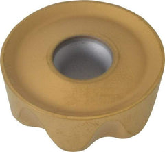 Kennametal - RCGT86 Grade KC725M Carbide Milling Insert - TiN/TiCN/TiN Finish, 0.3748" Thick, 1" Inscribed Circle - Exact Tool & Supply