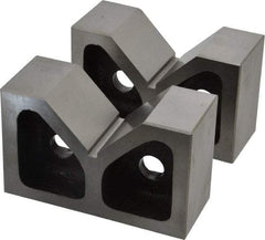 SPI - 2-7/16" Max Capacity, 90° Angle, Cast Iron V-Block - 5" Long x 2" Wide x 3-1/8" High, Sold as Matched Pair - Exact Tool & Supply