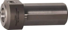 Kennametal - Neutral Cut, KM3225 Modular Connection, Round Shank Lathe Modular Clamping Unit - 1-1/4" Square Shank Diam, 3.54" OAL, Through Coolant, Series NCM-SS Round Shank Standard Length - Exact Tool & Supply