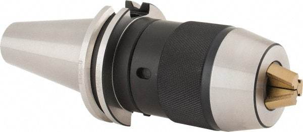 Kennametal - CAT40, 0.99 to 13mm Capacity, Integral Shank Drill Chuck - Keyless, Taper Shank, 1.969" Sleeve Diam, 3.726" Open Length - Exact Tool & Supply