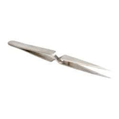 Value Collection - 4-3/4" OAL N1 Reverse Action Tweezers - Fine Point - Exact Tool & Supply