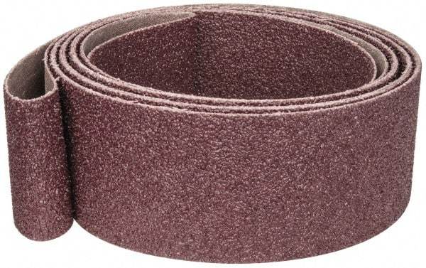 3M - 2" Wide x 132" OAL, 36 Grit, Aluminum Oxide Abrasive Belt - Aluminum Oxide, Very Coarse, Coated, X Weighted Cloth Backing, Series 341D - Exact Tool & Supply