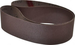 3M - 2-1/2" Wide x 48" OAL, 120 Grit, Aluminum Oxide Abrasive Belt - Aluminum Oxide, Fine, Coated, X Weighted Cloth Backing, Series 341D - Exact Tool & Supply