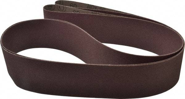 3M - 3" Wide x 132" OAL, 60 Grit, Aluminum Oxide Abrasive Belt - Aluminum Oxide, Medium, Coated, X Weighted Cloth Backing, Series 341D - Exact Tool & Supply
