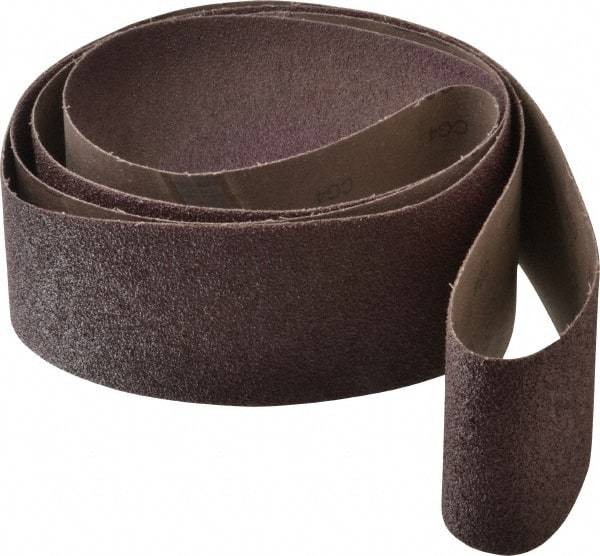 3M - 4" Wide x 132" OAL, 36 Grit, Aluminum Oxide Abrasive Belt - Aluminum Oxide, Very Coarse, Coated, X Weighted Cloth Backing, Series 341D - Exact Tool & Supply