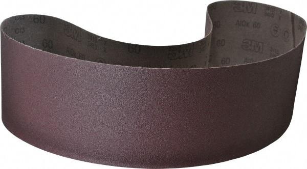 3M - 6" Wide x 60" OAL, 60 Grit, Aluminum Oxide Abrasive Belt - Aluminum Oxide, Medium, Coated, X Weighted Cloth Backing, Series 341D - Exact Tool & Supply