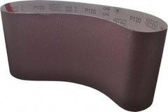 3M - 9" Wide x 48" OAL, 120 Grit, Aluminum Oxide Abrasive Belt - Aluminum Oxide, Fine, Coated, X Weighted Cloth Backing, Series 341D - Exact Tool & Supply
